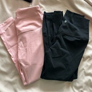 Two pairs CRZ Yoga Capri Leggings